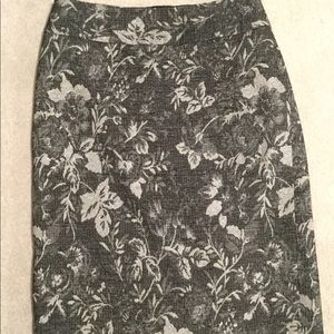 Ann Taylor Pencil Skirt with Metallic Flecks